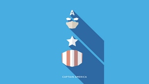 Captain America, Superheroes, Minimalism, Minimalist, Artist, Artwork, Digital Art, Behance, 4K wallpaper