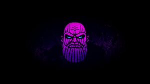 Thanos, Supervillain, Marvel, Behance, Minimalism, Minimalist, 4K wallpaper