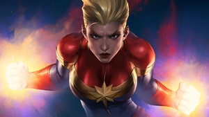 Captain Marvel, Superheroes, Artist, Artwork, Digital Art, Artstation, 4K wallpaper
