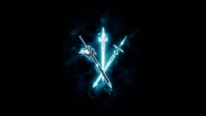 Sword Art Online, SAO, Dark background, 4K wallpaper