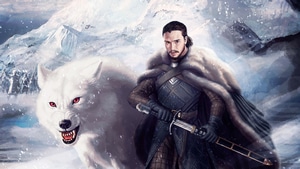 Jon Snow, Game Of Thrones, Tv Shows, Wolf, Behance, 4K wallpaper