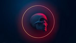 Skull, Artist, Artwork, Digital Art, 4K wallpaper