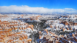 Canyon, National Park, Nature, Snow, 4K wallpaper