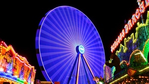 Ferris Wheel, Photography, Long Exposure, 4K wallpaper