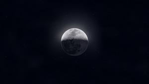 Moon, Digital Universe, 4K wallpaper