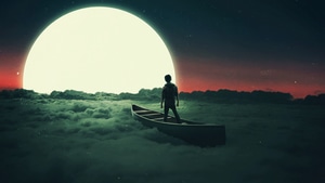 Moon, Artist, Artwork, Digital Art, Behance, 4K wallpaper