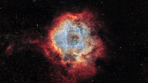 Rosette Nebula, Milky Way, Galaxy, Stars, 4K wallpaper