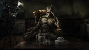 Baby Groot, Superheroes, Artwork, 4K wallpaper