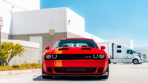 Dodge Challenger SRT, Muscle cars, 4K wallpaper