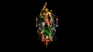 Doom Slayer, AMOLED, Doom Eternal, Black background, 4K wallpaper