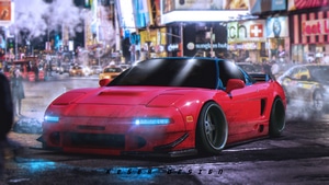 Honda Nsx, Honda, Cars, Artist, Artwork, Digital Art, Deviantart, 4K wallpaper