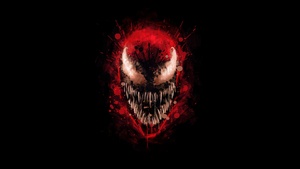 Carnage, DC Comics, Black background, 4K wallpaper