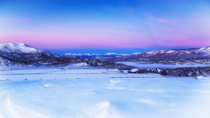 Morning, Winter, Nature, 4K wallpaper