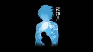 Light Yagami, Black background, Death Note, 4K wallpaper