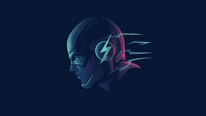 Flash, Superheroes, Minimalism, Minimalist, Dribbble, 4K wallpaper
