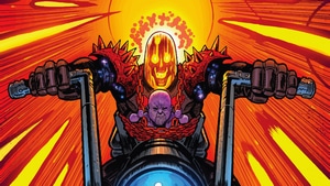 Thanos, Ghost Rider, Superheroes, 4K wallpaper