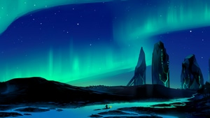 Aurora, Northern Lights, Artist, Artwork, Digital Art, Deviantart, 4K wallpaper
