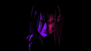 Eren Yeager, Neon art, Aesthetic anime, Attack on Titan, Shingeki no Kyojin, Black background, 4K wallpaper