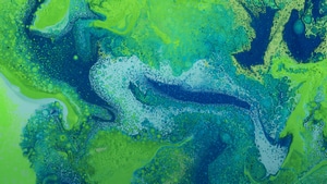 Abstract, Shapes, Green, 4K wallpaper