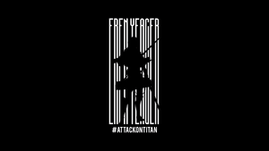 Eren Yeager, Minimalist, Attack on Titan, Black background, 4K wallpaper