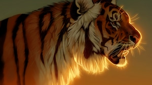Tiger, Animals, Deviantart, 4K wallpaper