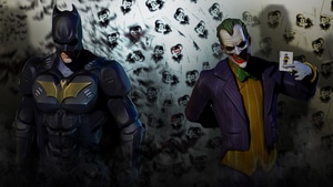 Batman, Joker, , Superheroes, Artwork, Digital Art, Art, 4K wallpaper