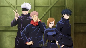 Jujutsu Kaisen, Poster, Satoru Gojo, Yuji Itadori, Nobara Kugisaki, Megumi Fushiguro, 4K wallpaper