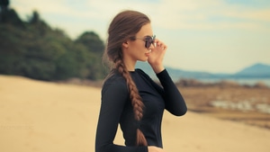 Girls, Model, Sunglasses, 4K wallpaper