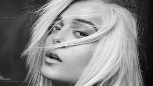 Bebe Rexha, Music, Celebrities, Girls, Monochrome, Black And White, Portrait, Closeup, 4K wallpaper