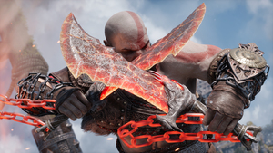 God of War Ragnarök, Blades of Chaos, Kratos, 4K wallpaper