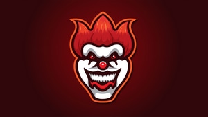 Clown, Joker, Minimalism, Minimalist, Artist, Artwork, Digital Art, Behance, 4K wallpaper