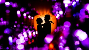 Couple, Dancing, Love, Silhouette, Artist, Artwork, Digital Art, 4K wallpaper