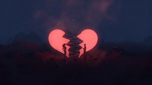 Love, Couple, Artist, Heart, Artwork, Digital Art, 4K wallpaper