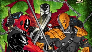 Deadpool, Deathstroke, Superheroes, Digital Art, Artwork, 4K wallpaper