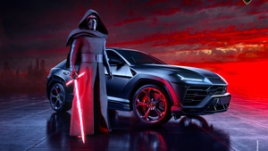 Kylo Ren, Lamborghini Urus, 4K wallpaper