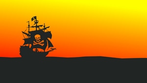 Pirate, Flag, Ship, Minimalism, Minimalist, Artist, Artwork, Digital Art, 4K wallpaper