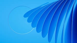 Glass, Geometric, Abstract background, Blue background, 4K wallpaper