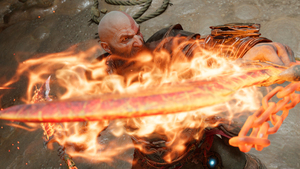 God of War Ragnarök, Gameplay, Kratos, Blades of Chaos, 4K wallpaper