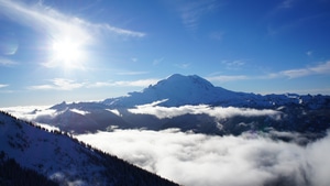Snow, Mountains, Landscape, Nature, 4K wallpaper
