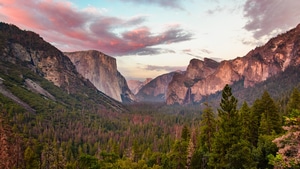 Yosemite, Dusk, Nature, 4K wallpaper