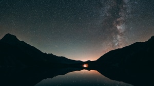 Nature, Silhouette, Sky, Stars, Constellations, 4K wallpaper
