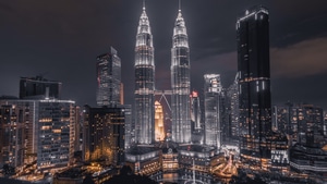 Buildings, Evening, City, Photography, Night, 4K wallpaper