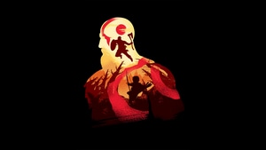 Kratos, God Of War 4, God Of War, Games, Ps Games, Minimalism, 4K wallpaper