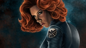 Black Widow, Superheroes, Artwork, Digital Art, 4K wallpaper