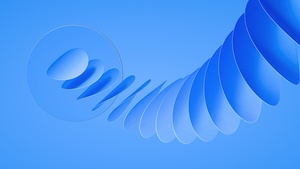 3D background, Blue, Glass, 4K wallpaper