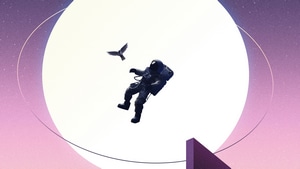 Astronaut, Artist, Artwork, Digital Art, Pigeon, 4K wallpaper