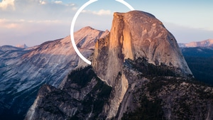 Mountains, Nature, Circle, Abstract, Behance, 4K wallpaper