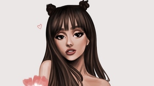 Ariana Grande, Music, Cartoons, Artist, Artwork, Digital Art, 4K wallpaper