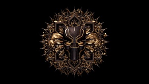 Black Panther, Marvel Superheroes, Black background, Marvel Comics, AMOLED, 4K wallpaper