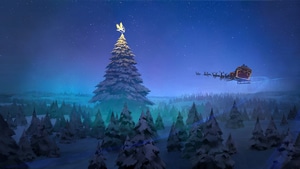 Santa Claus, Christmas, Celebrations, Reindeer, Artstation, , 4K wallpaper